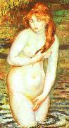 Young Woman Bathing